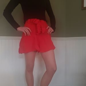 Fit and flare shorts